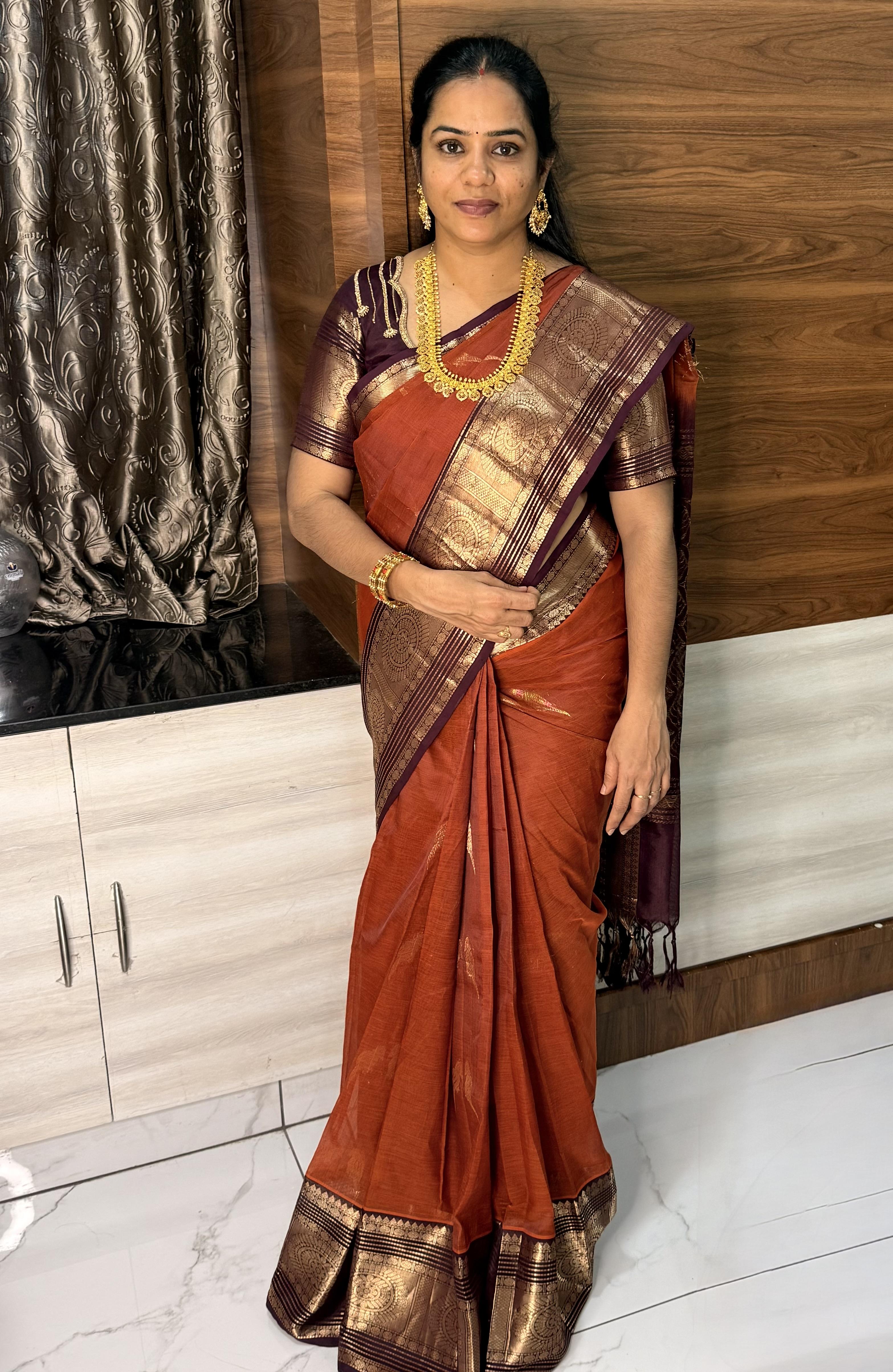 Pure Mangalagiri Pattu saree