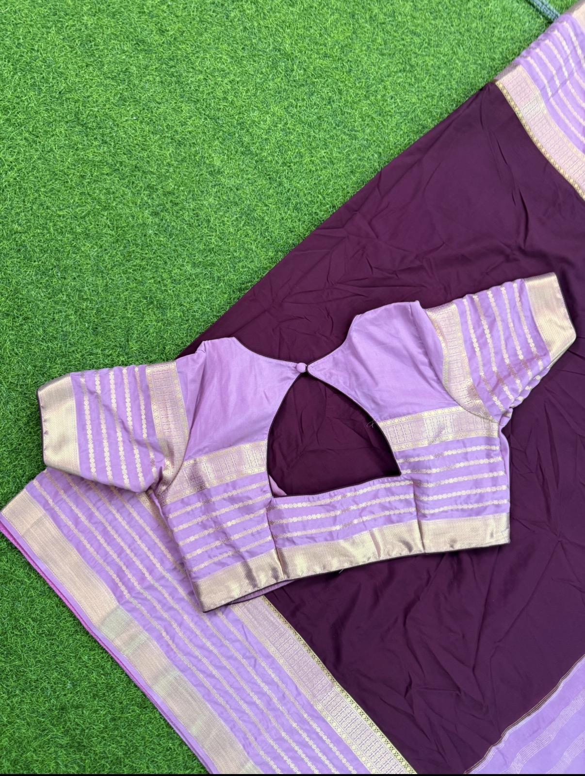 Mysore silk saree – view 2